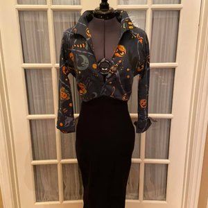 Pinup Girl Clothing Lantern Print Halloween Wiggle